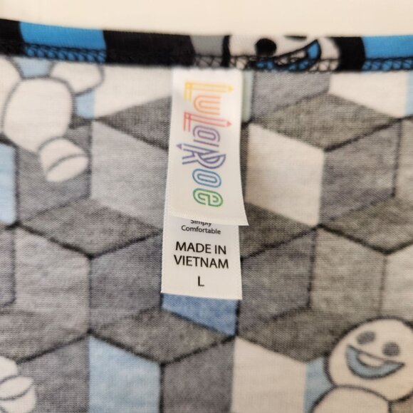 Disney Snowgies Frozen Fever Geometric Print Swing Tunic Top Tee Cute Large - Picture 4 of 11